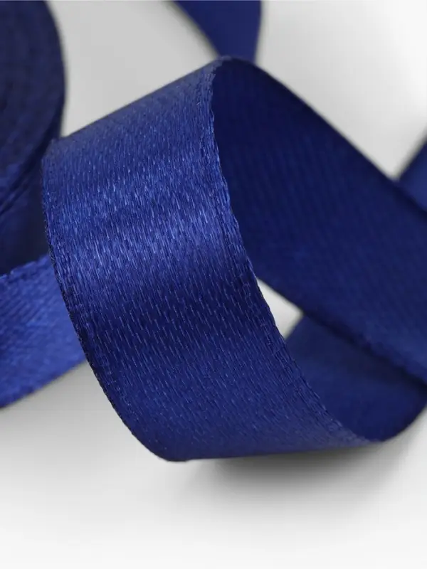 Лента атласная, 12 мм × 23 ± 1 м, цвет кобальт Лента атласная, 12 мм × 23 ± 1 м, цвет кобальт