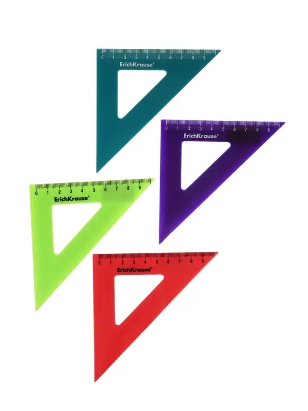 Треугольник 45*, 9 см, ErichKrause Reef, МИКС