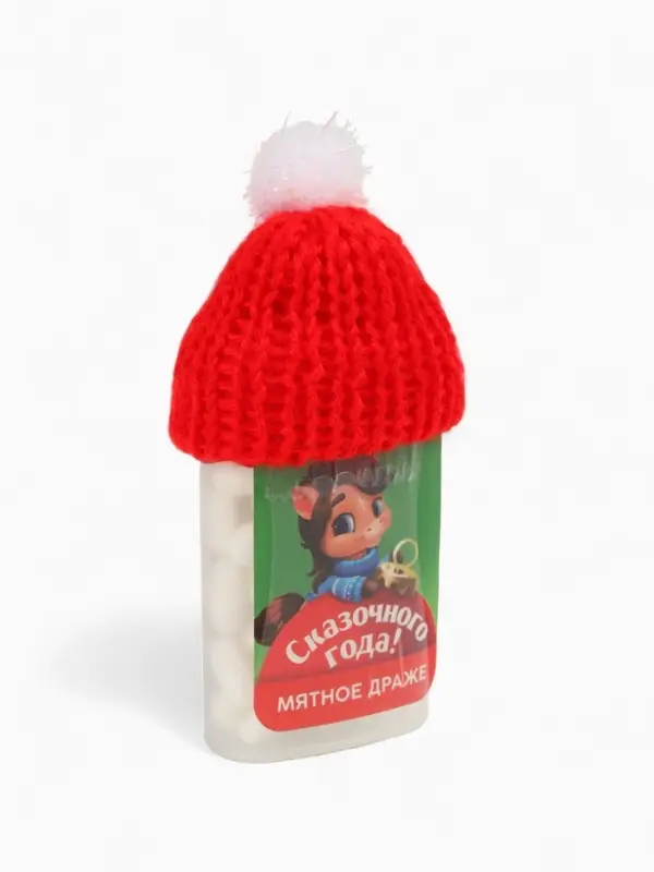 Конфеты драже в банке &laquo;Сказочного года&raquo;, с витамином С, мята, 18 г
