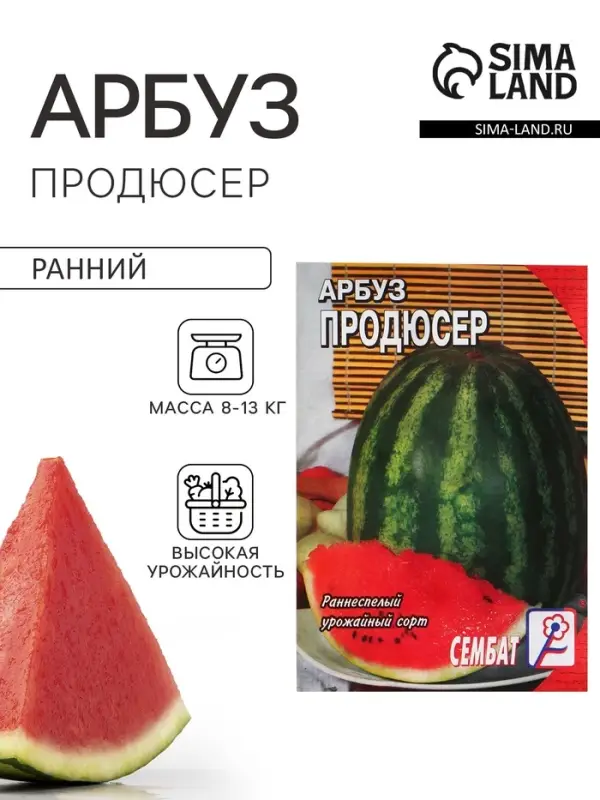 Семена Арбуз &laquo;Продюсер&raquo;, 1 г, &laquo;Сембат&raquo;
