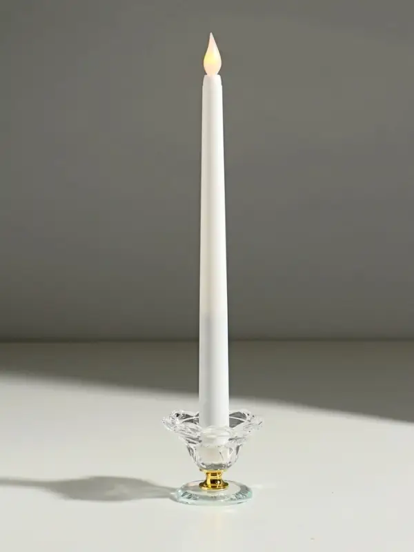 Стеклянный подсвечник на 1 свечу &laquo;Цветочек&raquo;, 5.5&times;6.8&times;6.8 см