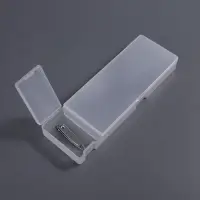 Бокс для хранения мелочей, 2 ячейки, 21&times;7&times;2.5 см, белый