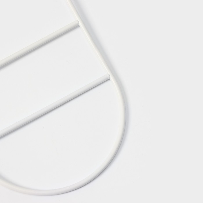 Вешалка для ремней и шарфов LaDо́m Laconique, 11,5×23×1,1 см, многоуровневая, цвет белый Вешалка для ремней и шарфов LaDо́m Laconique, 11,5×23×1,1 см, многоуровневая, цвет белый