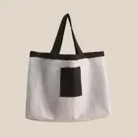 Сумка изо льна двухсторонняя SL HOME Linear bag, 67&times;35 см