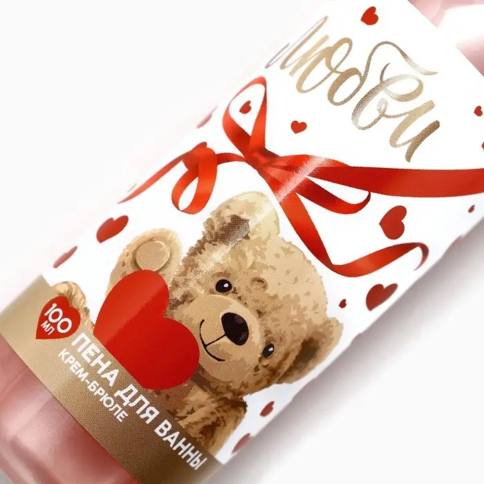 Пена для ванны &laquo;Любви&raquo;, 100 мл, аромат крем-брюле, Чистое счастье