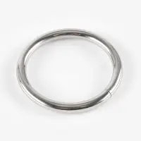 Кольцо для сумок, 10 шт., d=2.5/3.1 см, s=3.0 мм, цвет серебряный