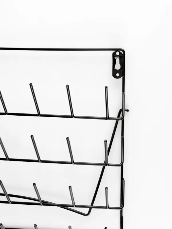 Органайзер-стойка для ниток, настенная/настольная, с подставкой, 40&times;31 см, чёрный