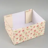 Коробка складная &laquo;Цветы&raquo;, 31 х 25,5 х 16 см