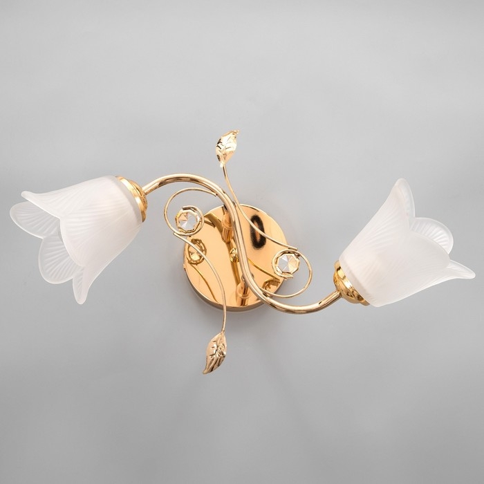 Люстра Люстра "Олана" 2хЕ27 40Вт золото 43х27х18 см BayerLux