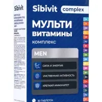 Мультивитаминный комплекс Sibivit, для мужчин, 30 таблеток по 1.3 г