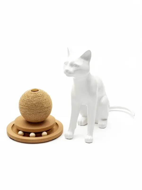 Когтеточка-шар &laquo;Шасси-Шар&raquo;, 20&times;20 см &times; 18.5 см, с игрушкой