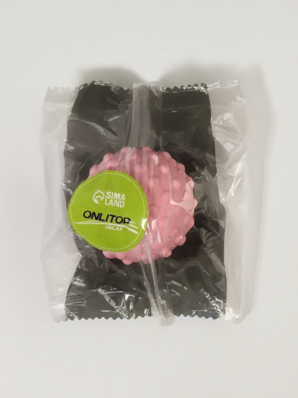 Массажёр TPR (термопластичная резина) универс d5см розовый накл ОТ