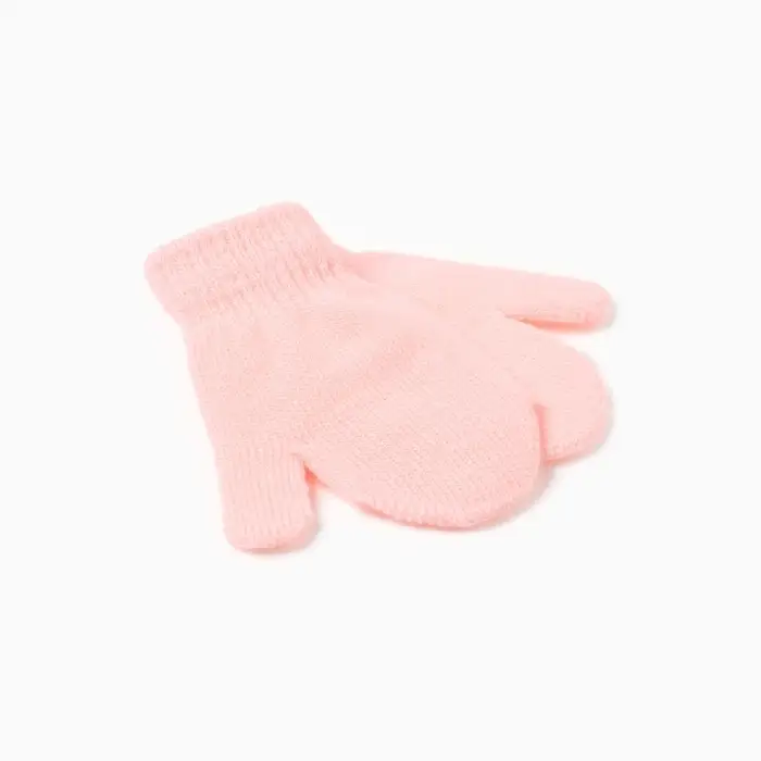 Варежки детские MINAKU, цвет розовый, 12 см
