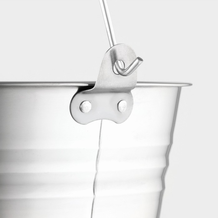 Ведро из нержавеющей стали, 10 л, d=30 см, AISI 201 Ведро из нержавеющей стали, 10 л, d=30 см, AISI 201