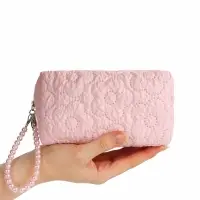 Косметичка дор Цветок 17*6*9, отд на молнии, розовый