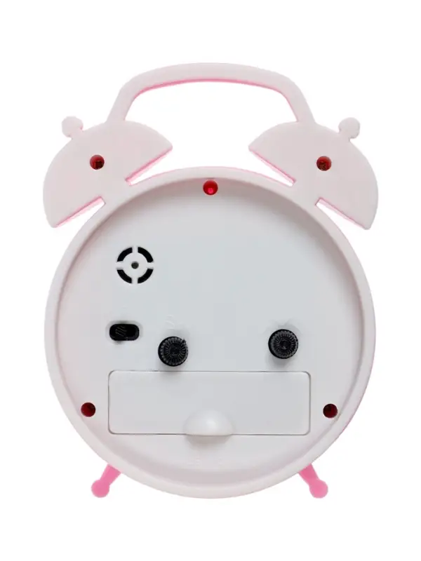 Часы-будильник настольные &laquo;Классика&raquo;, дискретный ход, 12&times;8.5 см, 1хАА, розовые