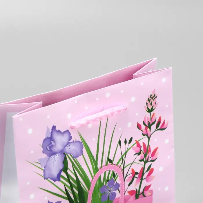 Пакет подарочный ламинированный, упаковка, «Расцветай», S 12 х 15 х 5.5 см Пакет подарочный ламинированный, упаковка, «Расцветай», S 12 х 15 х 5.5 см