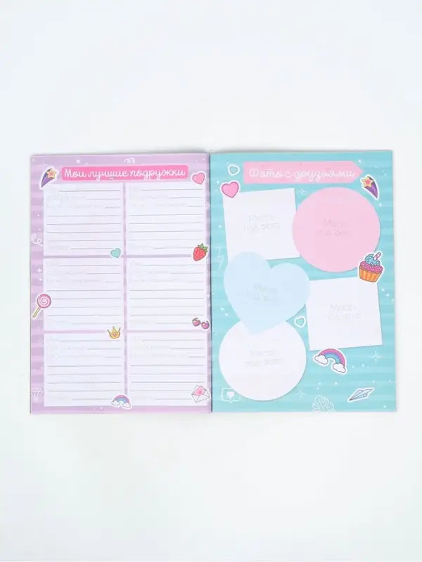 Анкета для девочек, 16 листов &laquo;Секретики&raquo; МИКС