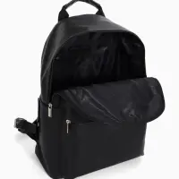 Рюкзак городской TEXTURA на молнии с карманом, размер 30&times;17&times;42 см, чёрный