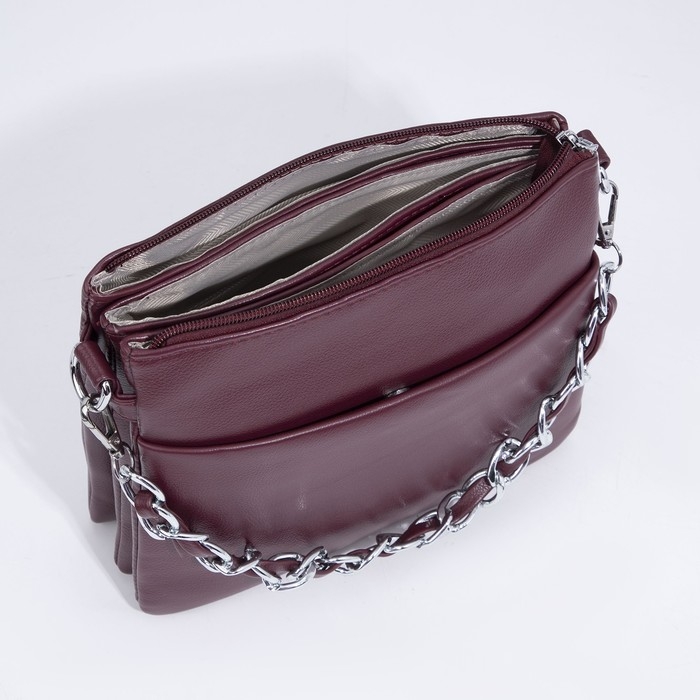 Сумка кросс-боди на молнии, цвет бордовый Сумка кросс-боди на молнии, цвет бордовый