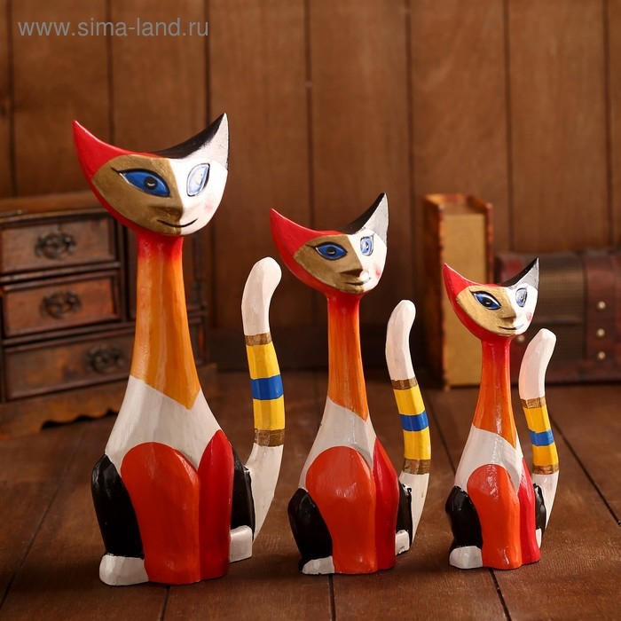 Сувенирный набор Сувенирный набор "Кошки" 22х7х30 см (набор 3шт)