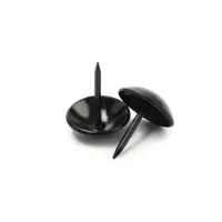 Гвозди ТУНДРА, декоративные, обивочные, 19&times;22 мм, черный, 200 шт.