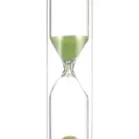 Часы песочные &laquo;Ламбо&raquo;, 1 минута, 9&times;2.5 см, зелёные