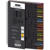 Бизнес-тетрадь Wisdom 9 А4,120л,200х274, 3 разд, клетка, диз 4, 0009