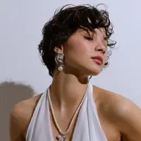 Серьги жемчуг &laquo;Ракушка&raquo;, белые в серебре