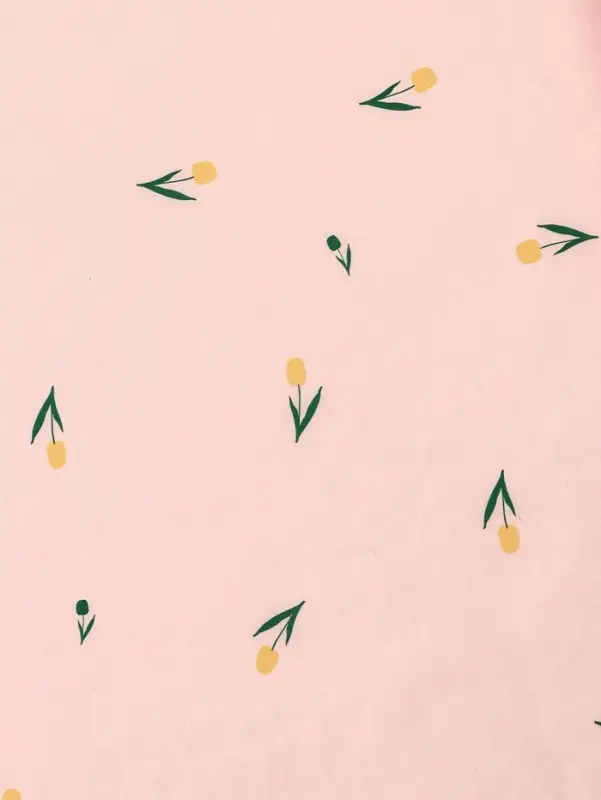 Бумага упаковочная тишью, «Цветы», розовый, 50 см × 70 см 17 грамм Бумага упаковочная тишью, «Цветы», розовый, 50 см × 70 см 17 грамм