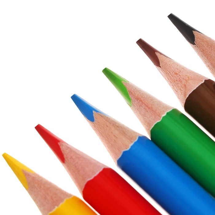 Карандаши 6 цветов TOP Calligrata, в картонной коробке, диаметр грифеля - 3мм, 5B Карандаши 6 цветов TOP Calligrata, в картонной коробке, диаметр грифеля - 3мм, 5B