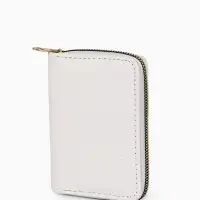 Кошелёк на молнии, 13&times;2&times;9 см, с принтом, белый