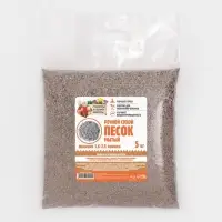 Речной песок &laquo;Рецепты дедушки Никиты&raquo;, сухой, фр 1.6-2.5, крошка, 5 кг