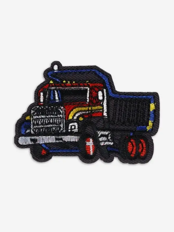 Термоаппликация «Грузовик», 4.9×7 см, серая Термоаппликация «Грузовик», 4.9×7 см, серая