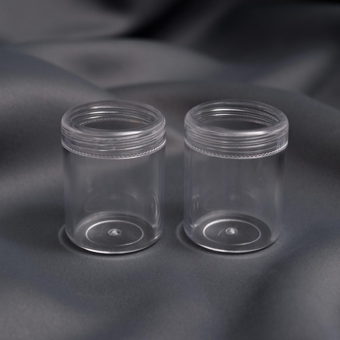 Баночки для хранения мелочей, d = 3,9 × 5 см, 20 гр, 2 шт Баночки для хранения мелочей, d = 3,9 × 5 см, 20 гр, 2 шт