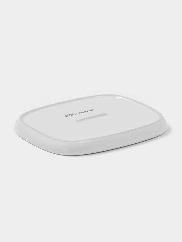 Маслёнка Доляна «Зефир», 16×13,5×5 см, керамика, белая Маслёнка Доляна «Зефир», 16×13,5×5 см, керамика, белая