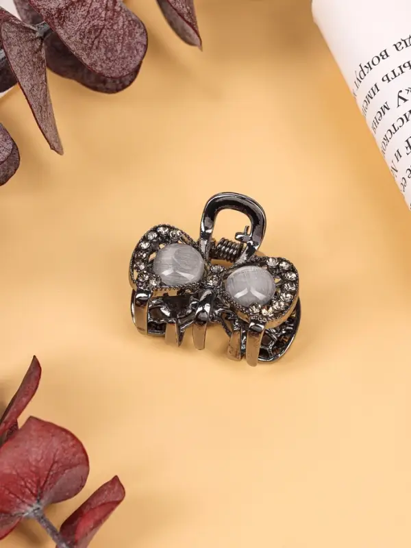 Крабик для волос &laquo;Ширли стиль&raquo;, бабочка, 2.5 см, чёрный