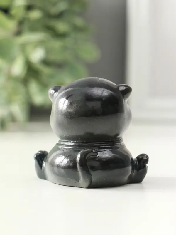 Фигурка для чайной церемонии Фигурка для чайной церемонии "Кот с монетой привлечение богатства" меняет цвет 6х5,5х5,5 см 109269