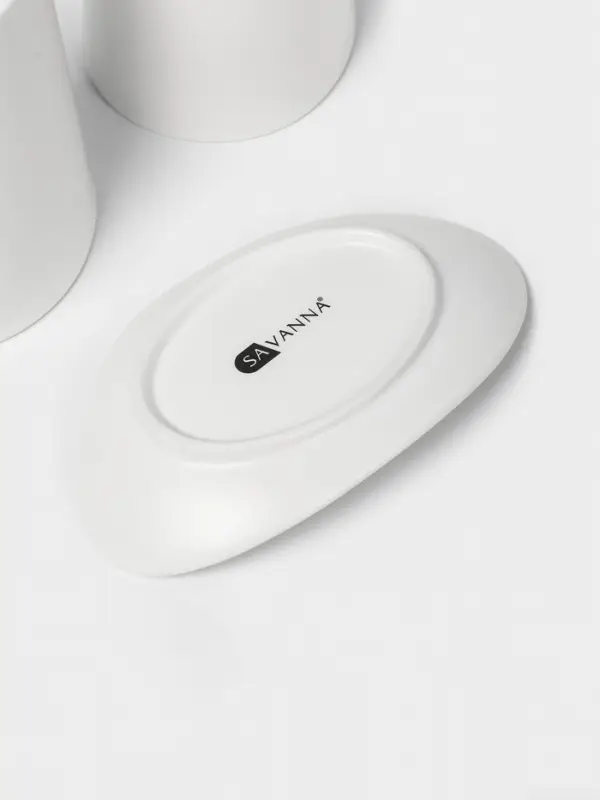 Набор для ванной SAVANNA Perfect, 4 предмета, дозатор для мыла, 2 стакана, мыльница