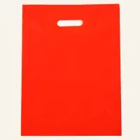 Пакет полиэтиленовый с вырубной ручкой, Красный 30&times;40 См, 70 мкм