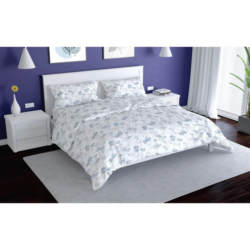 Постельное белье евро,Ise набивн.поплин 105г/м2 (нав.70х70-2шт),40254