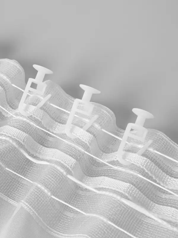 Крючок для штор, гвоздик с замком, d=11&times;25&times;12 мм, 20 шт., белый