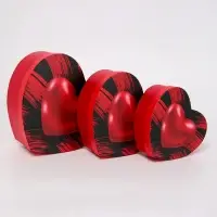 Набор подарочных коробок 3 в 1 Сердца 22&times;20&times;9/19&times;17&times;7.5/16&times;13.5&times;6 см