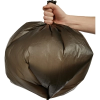 Мешки для мусора ПНД 60л 15мкм 20шт/рул черные 58x65см Luscan_СПБ