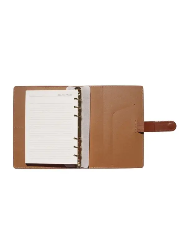 Органайзер на кольцах, C6, с хлястиком, 80л, линия, к/зам, Коричневый Органайзер на кольцах, C6, с хлястиком, 80л, линия, к/зам, Коричневый