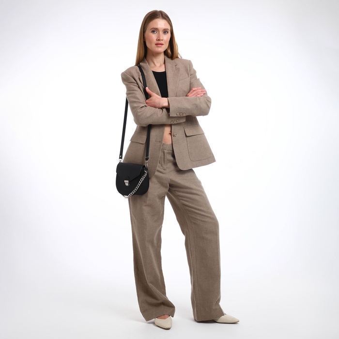 Сумка женская TEXTURA, мессенджер, маленький размер, цвет чёрный Сумка женская TEXTURA, мессенджер, маленький размер, цвет чёрный