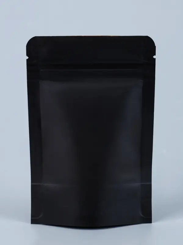 Пакет Zip-lock Крафт с прямоугольным окном, черный,10&times;15&times;3 см