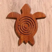 Головоломка - лабиринт &laquo;Черепашка&raquo;, 15&times;15 см, дерево шишам