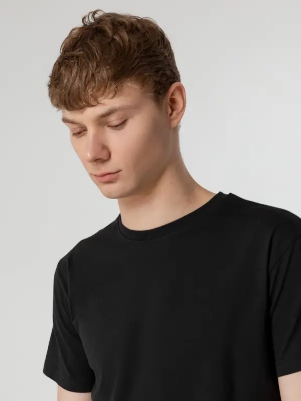 Футболка унисекс T-Bolka 160, черная, размер XS