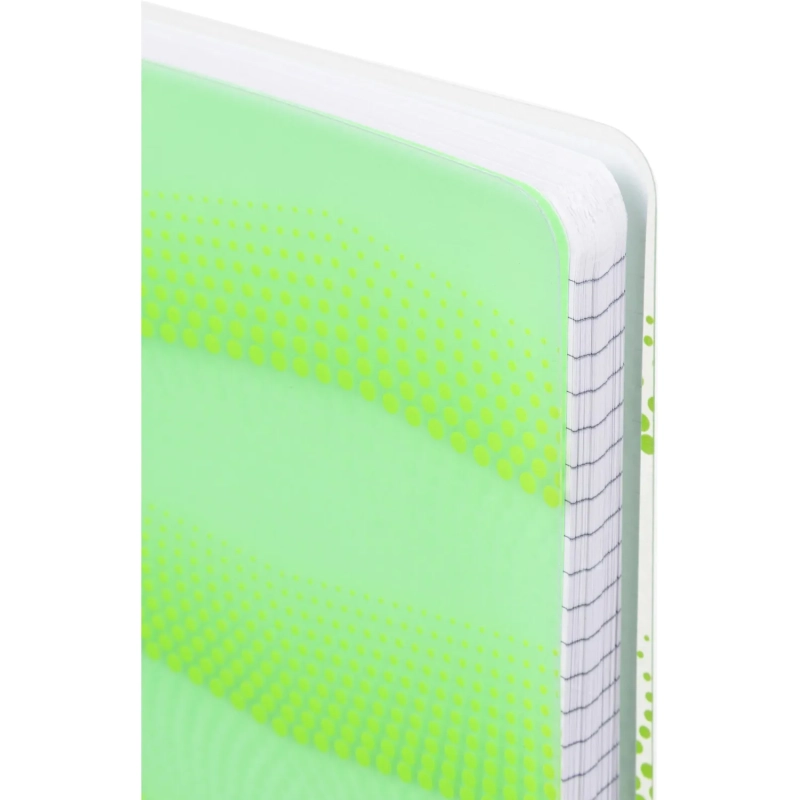 Бизнес-тетрадь WAVES А5 100л. ATTACHE клет,спир,пласт,заклад,цв.зеленый